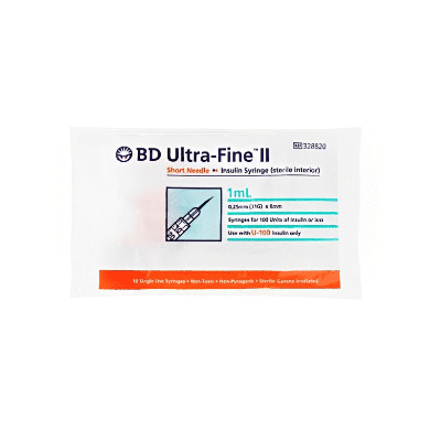BD Ultrafine II Syringe 31G 1.0ml 8mm - Image 2