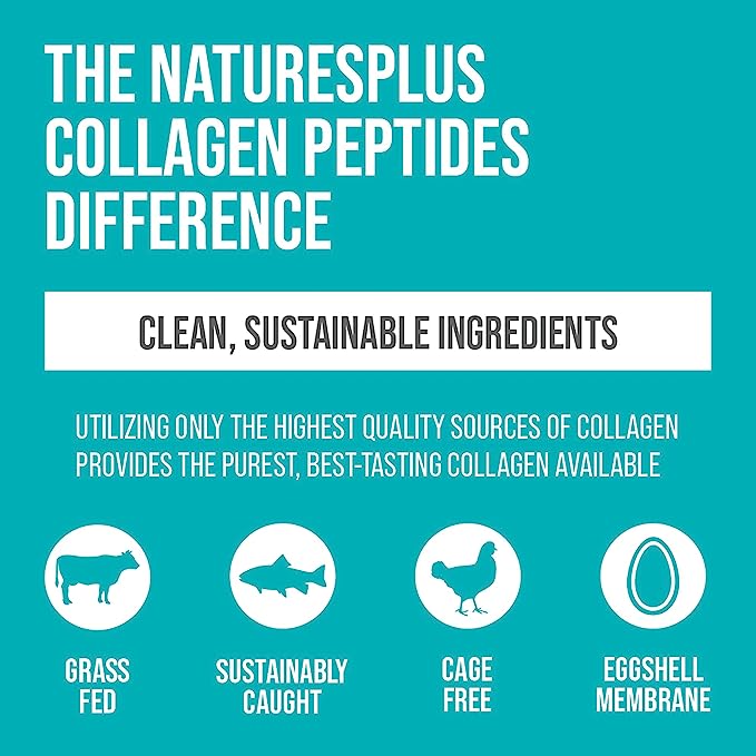Nature’s Plus Collagen Peptides – 120 Capsules - Image 5