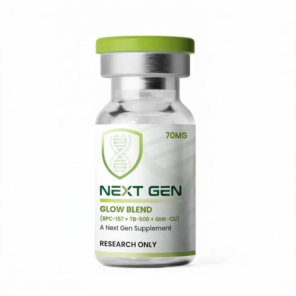 Glow Blend 70mg (BPC-157 + TB-500 + GHK-Cu) Peptide